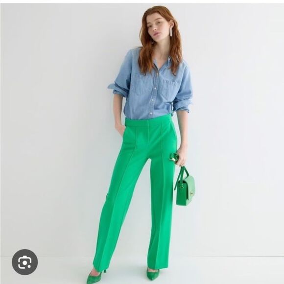 J. Crew High Rise Wide Leg Italian Ponte Pants in - Picture 1 of 5